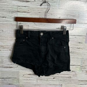 Aritzia Sunday best black jean shorts size 25